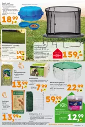 Gazetka promocyjna  - Gazetka - ważna od 23.05 do 23.05.2026 - strona 7 - produkty: Bau, beutel, bio, braun, decke, Deckel, eimer, eis, elle, ente, fisch, Fulda, Heu, Holz, hühner, korn, Liege, mehl, quad, rasen, ring, sac, sim, sonnenschutz, spielsand, spielzeug, teppich, Ti, tierbedarf, Trampolin, wasser