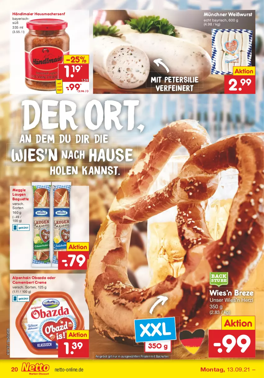 Aktueller Prospekt Netto Marken-Discount - Filial Angebote - von 13.09 bis 18.09.2021 - strona 20