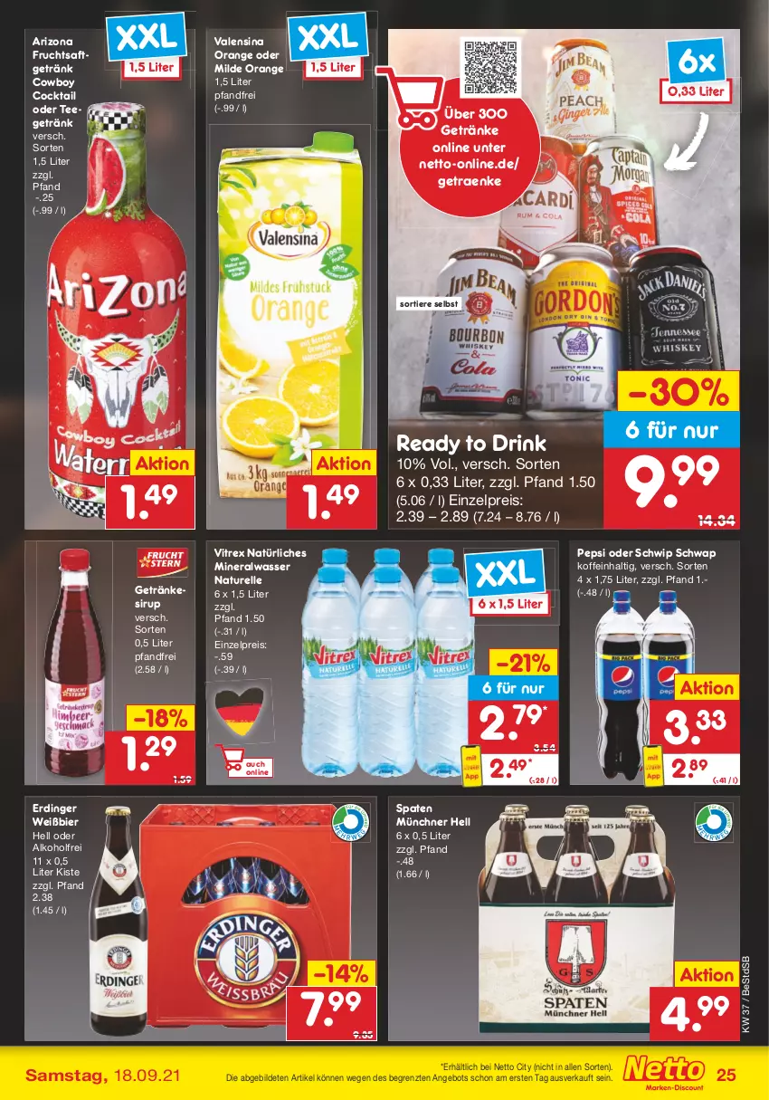 Aktueller Prospekt Netto Marken-Discount - Filial Angebote - von 13.09 bis 18.09.2021 - strona 25