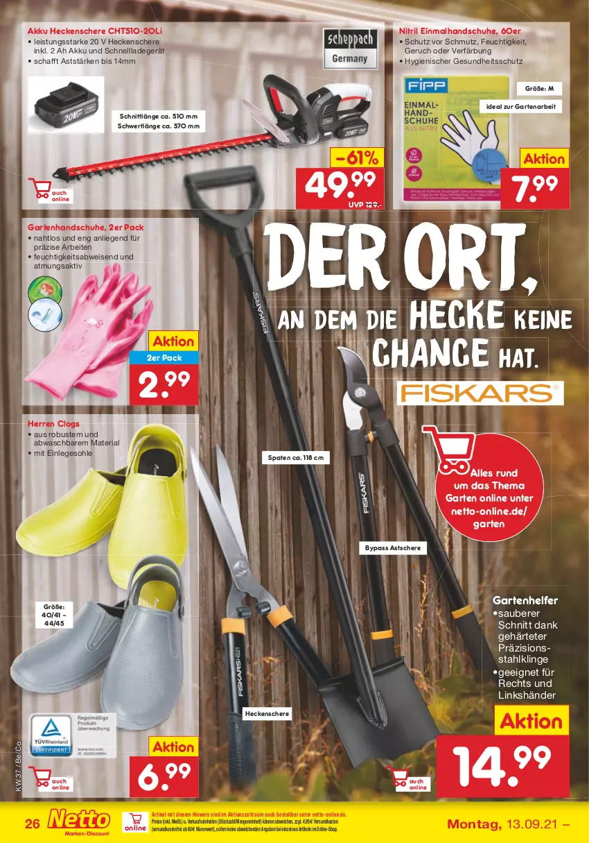 Aktueller Prospekt Netto Marken-Discount - Filial Angebote - von 13.09 bis 18.09.2021 - strona 26