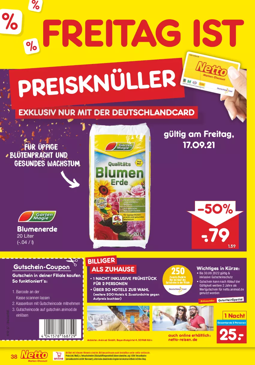 Aktueller Prospekt Netto Marken-Discount - Filial Angebote - von 13.09 bis 18.09.2021 - strona 38