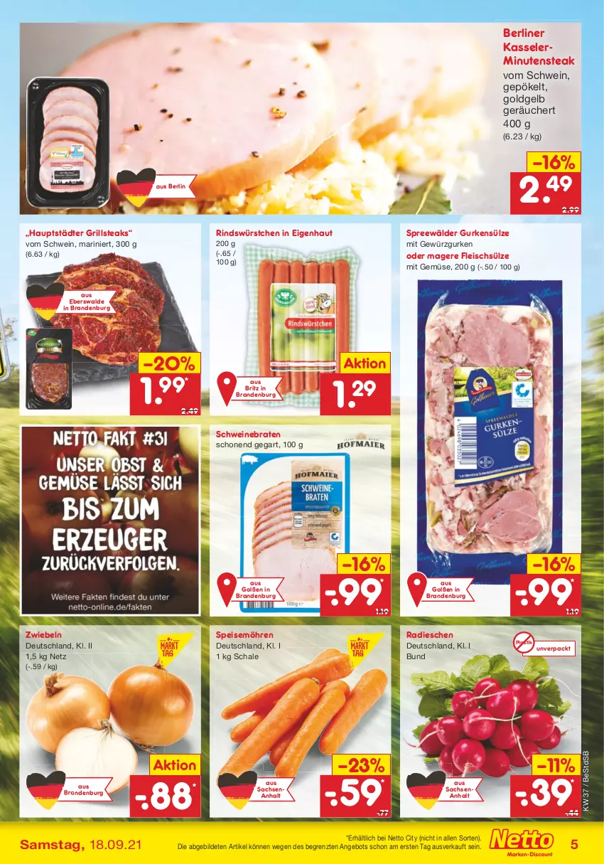 Aktueller Prospekt Netto Marken-Discount - Filial Angebote - von 13.09 bis 18.09.2021 - strona 5