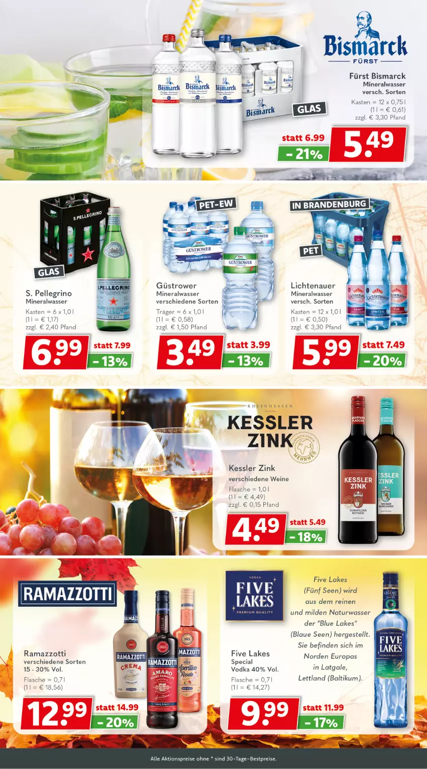 Aktueller Prospekt Getraenkeland - von 30.10 bis 11.11.2023 - strona 5 - produkty: aktionspreis, Alwa, auer, bestpreis, bestpreise, bismarck, eis, elle, flasche, gin, lichtenauer, mineralwasser, natur, rama, ramazzott, ramazzotti, reis, sim, Ti, vodka, wasser, wein, weine, zott