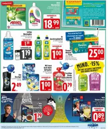 Gazetka promocyjna Edeka - Prospekte - Gazetka - ważna od 03.05 do 03.05.2025 - strona 25 - produkty: ariel, ariel waschmittel, baby-dry, deka, duschgel, eis, flasche, geschirr, geschirrspülmittel, Pants, reis, snack, snacks, spülmittel, Ti, waschmittel, weichspüler, Yo