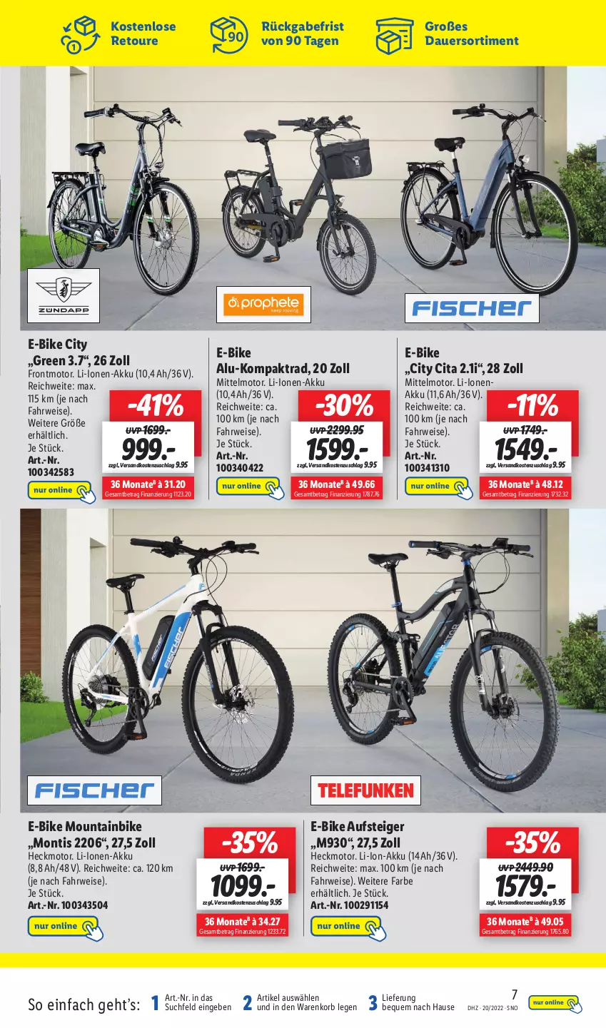 Aktueller Prospekt Lidl - Wochen-Highlights im Onlineshop - von 16.05 bis 22.05.2022 - strona 7 - produkty: akku, auer, E-Bike, eis, korb, li-ion-akku, Mountainbike, ndk, rwe, Ti