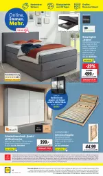 Gazetka promocyjna Lidl - Wochen-Highlights im Onlineshop - Gazetka - ważna od 22.05 do 22.05.2022 - strona 10 - produkty: angebot, angebote, auer, bett, bettkasten, boxspringbett, eis, elle, ente, erde, federkern, federkernmatratze, kernmatratze, kleid, kleider, kleiderschrank, latte, lattenrost, LG, Liege, matratze, ndk, quad, Rauch, reis, rel, ring, Schal, Schale, Schrank, schwebetürenschrank, spiegel, telefon, Ti, topper, türenschrank, uhr, und bettkasten