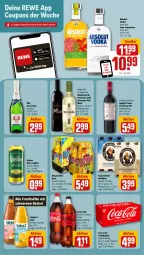 Gazetka promocyjna Rewe - Prospekte - Gazetka - ważna od 08.06 do 08.06.2024 - strona 11 - produkty: Absolut Vodka, bier, coca-cola, cola, coupon, coupons, decke, Deckel, desperados, doppio passo, eis, franziskaner, freixenet, frucht, fruchtsäfte, gösser, Hohes C, mm extra, natur, natur radler, passo, primitivo, radler, reis, saft, säfte, sekt, sensations, Ti, vodka, wein