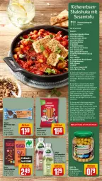 Gazetka promocyjna Rewe - Prospekte - Gazetka - ważna od 08.06 do 08.06.2024 - strona 5 - produkty: bio, braten, brownie, cola, eis, erbsen, getränk, grüne oliven, huober, kichererbsen, knoblauch, Koriander, natur, olive, oliven, olivenöl, paprika, pfanne, pfeffer, pizza, quinoa, rewe bio, rezept, rezepte, Ria, ring, salz, Schal, Schale, schoko, schokolade, senf, sesam, tafelschokolade, tee, Ti, Tofu, tomate, tomaten, tomatenmark, volvic, zwiebel, zwiebeln