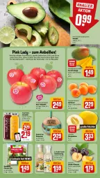 Gazetka promocyjna Rewe - Prospekte - Gazetka - ważna od 08.06 do 08.06.2024 - strona 6 - produkty: aprikose, aprikosen, avocado, bonduelle, coupon, dressing, drink, eis, elle, fleisch, frucht, früchte, fruchtfleisch, honig, honigmelone, kokos, kokosnuss, mac, mango, melone, nuss, obst, pflaume, pflaumen, Pink Lady, reis, rote tafeläpfel, saft, salat, salatdressing, Schal, Schale, smoothie, tafeläpfel, Ti, true fruits