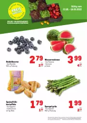 Gazetka promocyjna Metro - Obst & Gemüse Frischepreise - Gazetka - ważna od 18.05 do 18.05.2022 - strona 1 - produkty: abholpreise, angebot, angebote, beere, beeren, brut, eis, Frühkartoffeln, heidelbeere, heidelbeeren, ilag, kartoffel, kartoffeln, melone, melonen, Metro, obst, Rauch, reis, rwe, spargel, spargel grün, speisefrühkartoffeln, Ti, und gemüse, wasser, wassermelone, wassermelonen