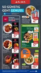 Gazetka promocyjna AldiSud - IN ZWEI WOCHEN - Gazetka - ważna od 25.11 do 25.11.2023 - strona 25 - produkty: alle artikel ohne dekoration, bier, bio, braten, decke, dekoration, eis, ente, Entenkeule, entrecôte, feinkost, filet, filets, fleisch, gin, gsw, gulasch, hackfleisch, käfer, lachs, lachsfilet, lachsfilets, LG, nuss, paprika, reis, rind, rum, rumpsteak, sauce, schwein, schweine, schweinebraten, steak, steaks, Ti, wein, weine, ZTE