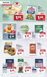 Gazetka promocyjna Combi - Prospekte - Gazetka - ważna od 11.05 do 11.05.2024 - strona 8 - produkty: Becher, beutel, bresso, creme, di bufala, eis, fol epi, frischkäse, géramont, hochland, houdek, kabanos, Käse, käsescheiben, kochschinken, Mett, mettwurst, mozzarella, patros, reis, rel, schinken, schnitten, Spezi, Ti, tisch, weichkäse, wurst, ZTE