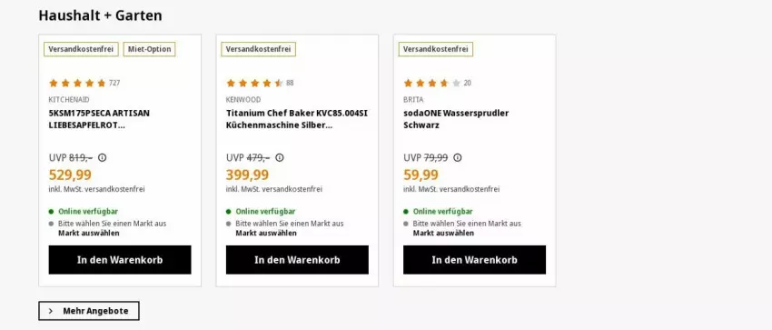 Aktueller Prospekt Saturn - Prospekte - von 25.09 bis 04.10.2023 - strona 10 - produkty: angebot, angebote, apfel, brita, Garten, korb, küche, Küchen, küchenmaschine, ndk, Odol, Soda, Ti, uhr, uhu, versandkostenfrei, wasser, wassersprudler