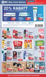 Gazetka promocyjna Combi - Prospekte - Gazetka - ważna od 17.06 do 17.06.2023 - strona 22 - produkty: angebot, angebote, arla, auer, Autan, balsam, beef, beutel, binden, bio, biozidprodukte, body, body lotion, body milk, brillance, camelia, Colorationen, coupon, coupons, creme, deo, deodorant, eis, erde, flasche, gin, gliss, Haarlack, haarspray, hipp, Katzentrockenfutter, kraft, lack, Lotion, nassfutter, nivea, Old Spice, pasta, Perfect Fit, Rauch, reis, rwe, Schal, Schale, schwarzkop, schwarzkopf, sensodyne, shampoo, shampoo oder spülung, sheba, sofortrabatt, spülung, Taft, Tasche, taschen, taschentücher, Ti, trockenfutter, tücher, vita, vitakraft, zahnpasta, ZTE