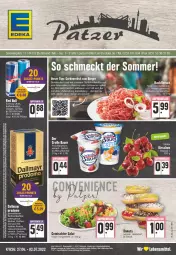 Gazetka promocyjna Edeka - Angebote der Woche - Gazetka - ważna od 02.07 do 02.07.2022 - strona 1 - produkty: auer, Bau, Bauer, bohne, bohnen, bohnenkaffee, deutschlandcard, eier, eis, Elan, erde, fleisch, frucht, fruchtjoghurt, grill, grillsauce, gurke, gurken, hackfleisch, joghur, joghurt, kaffee, ketchup, lebensmittel, prodomo, red bull, rel, rezept, salat, sauce, saucen, schwein, schweine, Ti, wein, weine