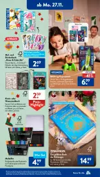 Gazetka promocyjna AldiSud - IN ZWEI WOCHEN - Gazetka - ważna od 02.12 do 02.12.2023 - strona 5 - produkty: alle artikel ohne dekoration, Aufkleber, Brei, buch, buntstifte, dekoration, disney, ehrmann, eis, Eiskönigin, ente, Fineliner, gin, Holz, kleber, kleid, Malbuch, Pinsel, reis, ring, rwe, Schleich, Stickerbuch, stifte, Ti, wasser, ZTE