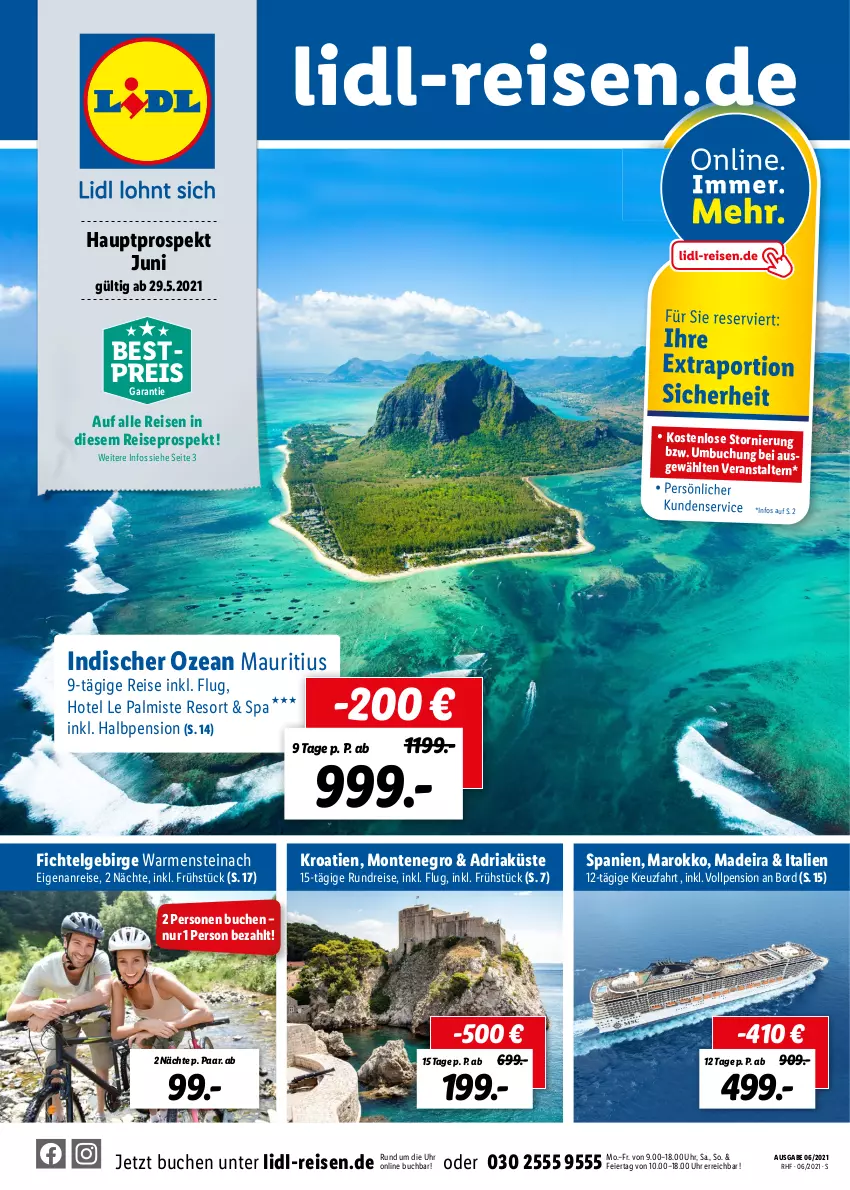 Aktueller Prospekt Lidl - Monatliche-Reisehighlights - von 27.05 bis 27.07.2021 - strona 1