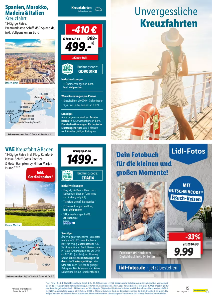 Aktueller Prospekt Lidl - Monatliche-Reisehighlights - von 27.05 bis 27.07.2021 - strona 15