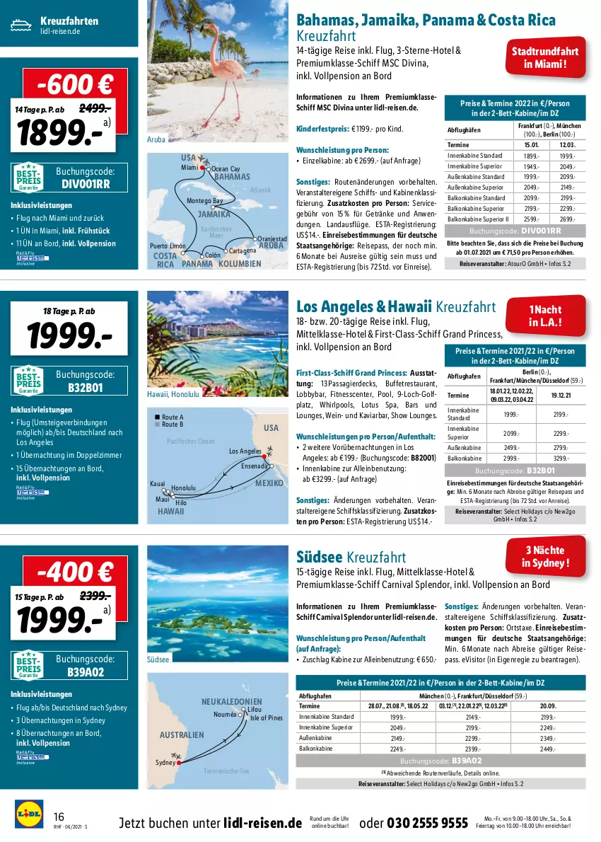 Aktueller Prospekt Lidl - Monatliche-Reisehighlights - von 27.05 bis 27.07.2021 - strona 16