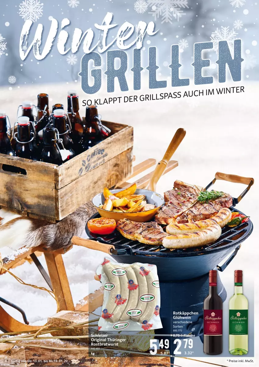 Aktueller Prospekt Selgros - Vorschau:
            Food - von 13.01 bis 19.01.2022 - strona 8 - produkty: eis, gin, Glühwein, reis, rotkäppchen, tee, wein