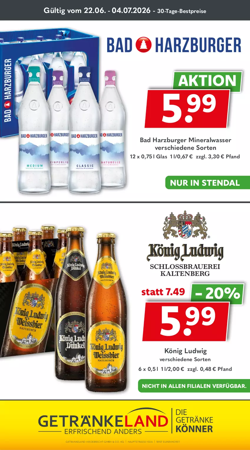 Aktueller Prospekt Getraenkeland - von 21.06 bis 03.07.2026 - strona 11 - produkty: Alwa, Bad, bestpreis, bestpreise, burger, eis, Elan, getränk, getränke, mineralwasser, reis, Ti, wasser