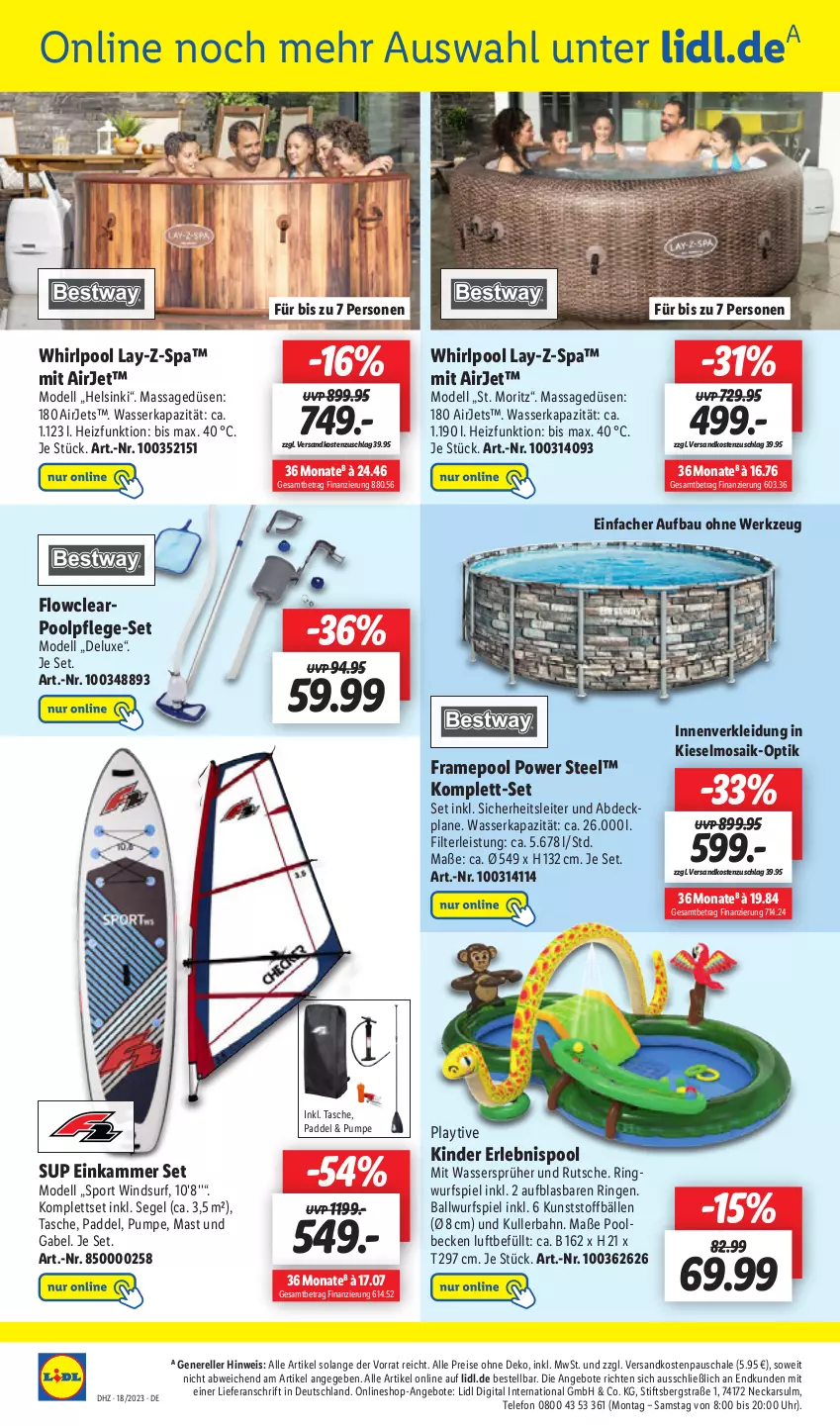 Aktueller Prospekt Lidl - Aktionsprospekt - von 02.05 bis 06.05.2023 - strona 22 - produkty: abdeckplane, angebot, angebote, ball, Bau, dell, eis, elle, gabel, Kinder, kleid, Kleidung, Mode, ndk, pool, reis, rel, ring, Schal, Schale, Sport, Surf, Tasche, tee, telefon, Ti, uhr, wasser, werkzeug, Whirlpool