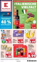 Gazetka promocyjna Kaufland - Prospekt - Gazetka - ważna od 16.08 do 16.08.2023 - strona 1 - produkty: almighur, almighurt, amaro, angebot, angebote, aperitivo rosato, banane, bananen, Becher, Bergamotte, beutel, Blüte, coca-cola, cola, ehrmann, ehrmann almighurt, eis, ente, fanta, frucht, fruchtjoghurt, gourmet gold, joghur, joghurt, katzennahrung, kräuter, kräutern, likör, Mezzo Mix, milch, milka, milka schokolade, orange, orangen, purina, quetschbeutel, rama, ramazzott, ramazzotti, rosato, schoko, schokolade, sprite, tafeltrauben, Ti, trauben, zitrone, zott, ZTE