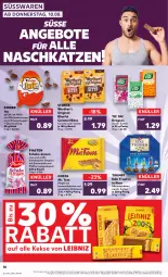 Gazetka promocyjna Kaufland - Prospekt - Gazetka - ważna od 16.08 do 16.08.2023 - strona 32 - produkty: alkohol, angebot, angebote, beutel, bites, caramel, cookie, creme, erdnüsse, erdnüssen, gin, kakao, karamell, keks, kekse, Kinder, Kugel, leibniz, linsen, mac, milch, nuss, pfeffer, pralinen, riegel, rum, schoko, schokolade, schokoladen, storck, süsswaren, Ti, Weiße Schokolade, werther's, ZTE, zucker