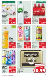 Gazetka promocyjna Kaufland - Prospekt - Gazetka - ważna od 16.08 do 16.08.2023 - strona 35 - produkty: alkohol, Alwa, angebot, angebote, bier, bio, desperados, drink, eis, eistee, elle, erfrischungsgetränk, frucht, früchte, früchten, getränk, getränke, karlsberg, karlsberg mixery, kräuter, kräutern, limette, limo, mac, Mett, mineralwasser, mit frucht, Mixer, mixery, natur, natürliches mineralwasser, orange, pflanze, pflanzen, pils, pilsener, premium pils, Rauch, regal, rel, sanpellegrino, sirup, steiner, tee, tequila, Ti, volvic, warsteiner, wasser, zitrone