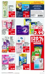 Gazetka promocyjna Kaufland - Prospekt - Gazetka - ważna od 16.08 do 16.08.2023 - strona 37 - produkty: angebot, angebote, auer, Bad, Brei, Cillit, cillit bang, coupon, Discreet, Fettlöser, Finish, fleckentferner, Katzenstreu, kraft, küche, oxi action, reiniger, riegel, sagrotan, schoko, schokolade, slip, slipeinlagen, sofort-rabatt, spülmaschinen, spülmaschinentabs, Ti, vanish, vanish oxi action, Weiße Schokolade