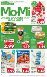 Gazetka promocyjna Kaufland - Prospekt - Gazetka - ważna od 16.08 do 16.08.2023 - strona 46 - produkty: ACC, activia, angebot, Becher, beere, beeren, butter, caffè latte, cerealien, chia, danone, danone activia, eis, emmi, escal, filet, filets, flammkuchen, frucht, garnelen, getränk, gin, hering, Herings, heringsfilets, himbeer, himbeere, himbeeren, kaffee, kuchen, lamm, latte, latte macchiato, LG, mac, macchiato, milch, natur, Ofen, original wagner, pizza, rapsöl, ring, salz, sauce, Schal, Schale, steinofen, Streichzart, Ti, wagner, ZTE
