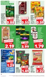 Gazetka promocyjna Kaufland - Prospekt - Gazetka - ważna od 16.08 do 16.08.2023 - strona 48 - produkty: angebot, basmati, Basmati Reis, beutel, bohne, bohnen, bourbon, bourbon whiskey, chips, cola, eis, elle, espresso, früchte, geback, getränk, hanuta, haselnuss, intenso, jacobs, jim beam, kaffee, kaffeekapseln, kidney, kräuter, linsen, lungo, maggi, Mixgetränk, nespresso, nuss, oder espresso, reis, salat, salate, schnitten, spitzenqualität, suppe, suppen, tee, teller, Ti, whiskey, ZTE, zwiebel, zwiebeln