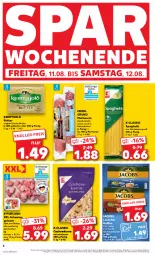 Gazetka promocyjna Kaufland - Prospekt - Gazetka - ważna od 16.08 do 16.08.2023 - strona 6 - produkty: angebot, Becher, braten, butter, Cashew, cashewkerne, eis, gin, gulasch, hartweizen, ideal zum braten, irische butter, jacobs, kaffee, kerrygold, löslicher kaffee, Mett, mettwurst, natur, pfanne, pfannen, purland, schnitten, schwein, schweine, schweinegulasch, spaghetti, Ti, wein, weine, wurst, ZTE, zwiebel, zwiebelmettwurst