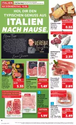 Gazetka promocyjna Kaufland - Prospekt - Gazetka - ważna od 16.08 do 16.08.2023 - strona 8 - produkty: ACC, angebot, balsam, balsamico, basilikum, beef, brot, Carpaccio, ciabatta, cola, dell, dressing, eis, elle, essig, fleisch, gin, honig, kochschinken, latte, limette, mac, Mett, montorsi, mortadella, mozzarella, natur, nuss, olive, oliven, olivenöl, olivenöl extra, parmigiano, parmigiano reggiano, pfanne, pfeffer, prosciutto, Prosciutto di Parma, reggiano, rel, ring, rohschinken, rucola, salami, salat, salz, sauce, schinken, schüssel, schwein, schweine, schweinefleisch, senf, Spezi, Ti, tisch, tomate, tomaten, vorspeise, wein, weine, Weizenbrot, würfel, wurst, ZTE