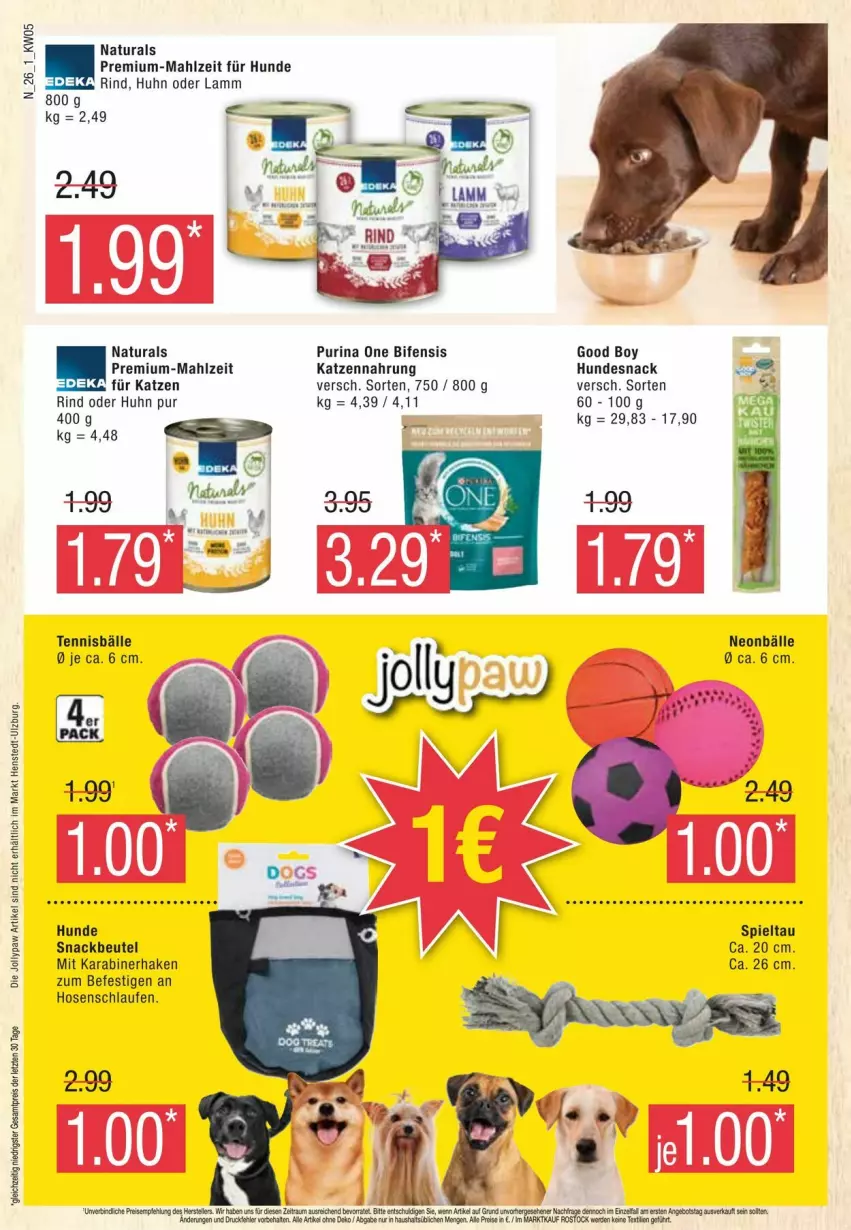 Aktueller Prospekt Edeka - Prospekte - von 27.01 bis 03.02.2024 - strona 26 - produkty: beutel, eis, hose, hosen, hundesnack, katzennahrung, lamm, Laufen, natur, natura, purina, reis, rind, snack, Ti, ZTE