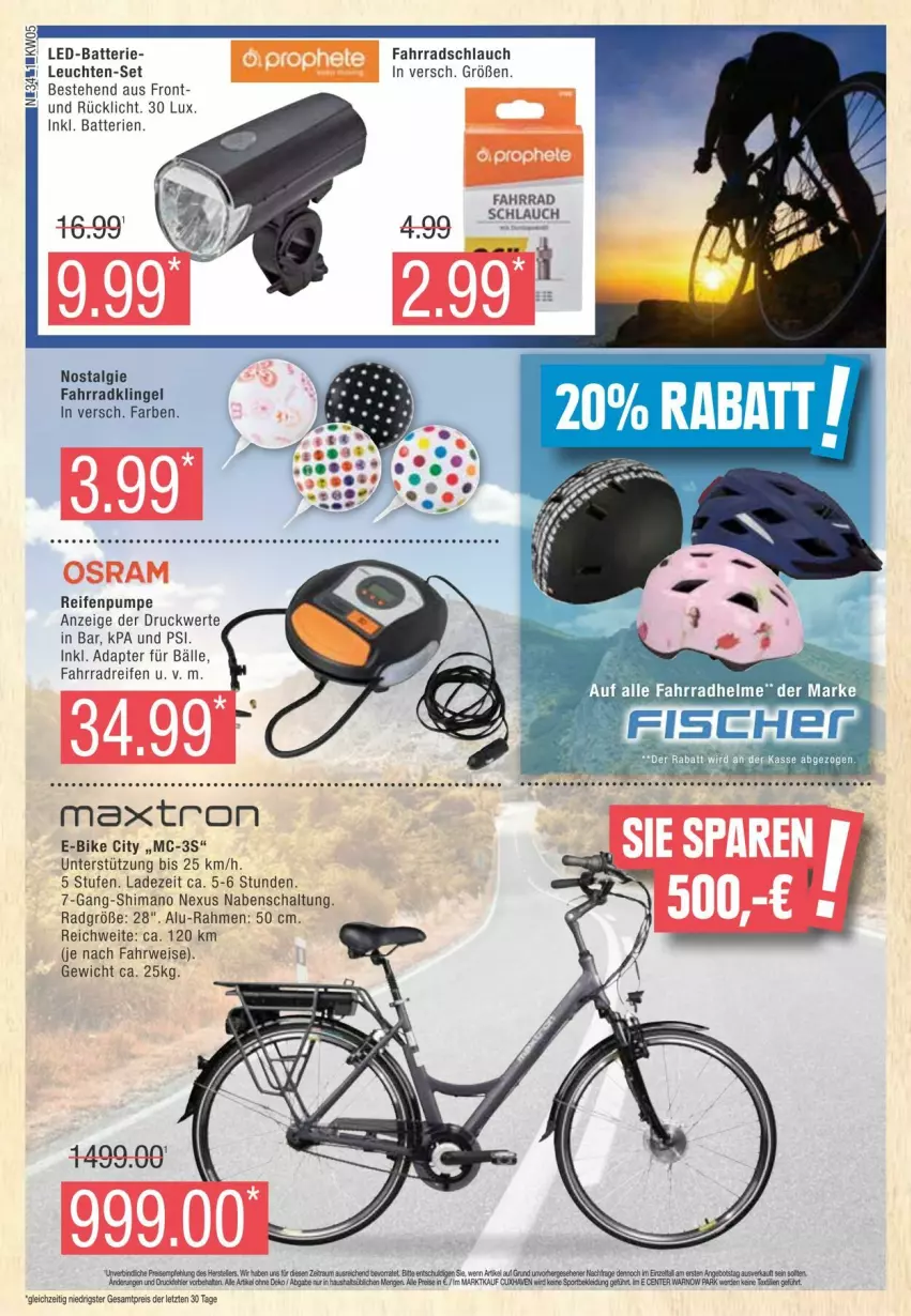 Aktueller Prospekt Edeka - Prospekte - von 27.01 bis 03.02.2024 - strona 34 - produkty: adapter, batterie, batterien, E-Bike, eis, ente, erde, Fahrrad, Leuchte, leuchten, LG, nexus, Osram, prophete, reifen, reis, rücklicht, rwe, Schal, schlauch, shimano, Ti, ZTE