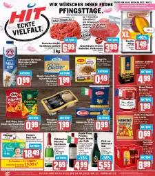 Gazetka promocyjna Hit - Prospekte - Gazetka - ważna od 04.06 do 04.06.2022 - strona 1 - produkty: alkohol, bärenmarke, barilla, beutel, bonne maman, butter, chio chips, chips, cola, coupon, dallmayr, dallmayr prodomo, doppio passo, ecco, eis, elle, filet, flasche, fleisch, frische milch, frucht, fruchtgummi, fruchtsecco, fürst von metternich, gewürz, grill, grillo, hackfleisch, hackfleisch gemischt, haribo, italienische pasta, joghur, joghurt, konfitüre, Lakritz, maggi, maggi fix, mam, mango, meggle, Mett, metternich, milch, mövenpick, mövenpick eis, natur, nuss, oder lakritz, pampers, passo, pasta, pfeffer, primitivo, prodomo, reis, rel, rind, rinder, rinderfilet, rosato, rotkäppchen, schwein, schwein und rind, sekt, steak, steaks, Streichzart, teller, Ti, Tiere, vom schwein und rind, wein, ZTE