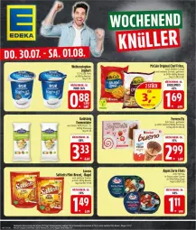 Gazetka promocyjna Edeka - Prospekte - Gazetka - ważna od 01.08 do 01.08.2026 - strona 30 - produkty: Bagel, Becher, beutel, brezel, creme, eis, emmentaler, ferrero, filet, filets, gin, Golden Longs, goldsteig, hering, joghur, joghurt, lorenz, mccain, reis, ring, saltletts, sauce, weihenstephan