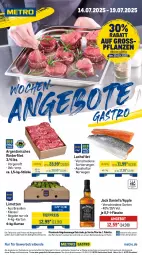 Gazetka promocyjna Metro - Wochen-Angebote Gastro - Gazetka - ważna od 19.07 do 19.07.2025 - strona 1 - produkty: abholpreise, angebot, angebote, Apple, aqua, eis, filet, flasche, getränk, getränke, ilag, jack daniel, lachs, lachsfilet, limette, limetten, Metro, Mett, metten, Palette, pflanze, pflanzen, Rauch, reis, rind, rinder, rinderfilet, rwe, Ti, tiefpreis