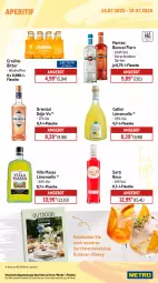 Gazetka promocyjna Metro - Wochen-Angebote Gastro - Gazetka - ważna od 19.07 do 19.07.2025 - strona 17 - produkty: alkohol, angebot, aperitif, decke, eis, flasche, getränk, getränke, limo, martini, Metro, metro gastro, Palette, Ti