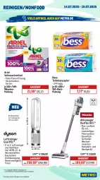 Gazetka promocyjna Metro - Wochen-Angebote Gastro - Gazetka - ważna od 19.07 do 19.07.2025 - strona 18 - produkty: akku, angebot, ariel, eis, elle, Luftreiniger, Metro, metro gastro, papier, Pods, reiniger, reis, sonderposten, spee, teller, Ti, timer, toilettenpapier, ventilator, vollwaschmittel, waschmittel