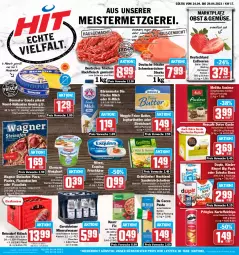 Gazetka promocyjna Hit - Prospekte - Gazetka - ważna od 29.04 do 29.04.2023 - strona 1 - produkty: almighur, almighurt, Alwa, bärenmarke, Becher, Beemster, beere, beeren, beutel, butter, chips, De Cecco, dolce gusto, duplo, ecco, ehrmann, eis, ente, erdbeere, erdbeeren, exquisa, exquisa frischkäse, flammkuchen, flasche, fleisch, frische milch, frischkäse, gerolsteine, gerolsteiner, glasflasche, gouda, grünländer, hackfleisch, hackfleisch gemischt, hochland, holländischer schnittkäse, joghur, joghurt, kartoffel, kartoffelchips, Käse, Kette, Kinder, kinder riegel, knorr, knorr fix, kuchen, lamm, mac, meggle, Meister, melitta, milch, mineralwasser, miree, natur, Nescafé, obst, oder piccolinis, Ofen, pasta, pfanne, pfannen, piccolinis, pizza, pringles, reis, reiss, riegel, rind, ring, Rückensteak, rückensteaks, sandwich, sandwich-scheiben, Schal, Schale, Schmelzkäse, schnittkäse, schoko, schwein, schwein und rind, schweine, schweinerücken, ssd, starbucks, steak, steaks, steiner, steinofen, steinofen pizza, Streichzart, Ti, tisch, vom schwein und rind, wagner, wasser, weidemilch, wein, weine, ZTE