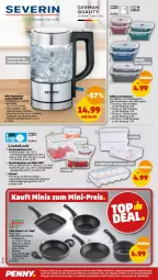 Gazetka promocyjna Penny - Prospekte - Gazetka - ważna od 22.10 do 22.10.2022 - strona 34 - produkty: edelstahl, eier, eis, elle, frischhaltedosen, gin, grill, Grillpfanne, Kocher, LG, lunchbox, mikrowelle, Mode, pfanne, reis, severin, stielkasserolle, Ti, topf, wasser, wok, ZTE