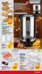 Gazetka promocyjna Penny - Prospekte - Gazetka - ważna od 22.10 do 22.10.2022 - strona 35 - produkty: Becher, besteck, decke, Deckel, drink, eis, getränk, getränke, getränkespender, gewürz, kühlschrank, latte, lebensmittel, Schal, schneidebrett, Schrank, schüssel, tee, Ti, tisch, Tranchierbrett, trinkglas, überhitzungsschutz, weck, whisky, Whiskyglas