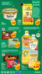 Gazetka promocyjna Penny - Prospekte - Gazetka - ważna od 22.10 do 22.10.2022 - strona 9 - produkty: Bau, bio, bio limo, bohne, bohnen, bohnenkaffee, ente, flasche, frucht, früchte, kaffee, kakao, limo, mandel, mango, nuss, orange, passionsfrucht, pet-flasche, rama, riegel, ritter, schoko, schokoriegel, Sport, Ti, trolli, vio bio limo, Yo