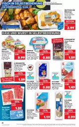 Gazetka promocyjna Kaufland - Gazetka - ważna od 18.05 do 18.05.2022 - strona 20 - produkty: angebot, Becher, bier, bierschinken, creme, dip, edelcreme, eis, filet, filets, fisch, fleisch, frischkäse, gervais, gin, gorgonzola, grana, grana padano, Käse, kasseler, Körniger Frischkäse, lachs, lachsfilet, lachsfilets, leberwurst, lyoner, montorsi, padano, Rana, rezept, rezepte, rohschinken, rwe, salami, schinken, Schmelzkäse, schmelzkäsezubereitung, schnitten, seelachsfilet, spitzenqualität, Ti, wurst, wurst in selbstbedienung, Yo, ZTE