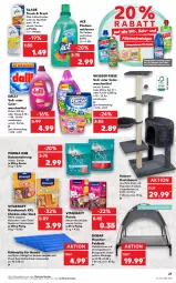 Gazetka promocyjna Kaufland - Gazetka - ważna od 18.05 do 18.05.2022 - strona 27 - produkty: allzweckreiniger, angebot, angebote, aust, Bau, bett, beutel, Cap, colorwaschmittel, dalli, Duck, eis, ente, Feldbett, Fleckenentferner, fleisch, Glade, Holz, hundesnack, katzennahrung, kraft, Kratzbaum, Kühlmatte Für Hund, kühlschrank, LG, Liege, lufterfrischer, nassfutter, purina, reiniger, Schrank, snack, sonnensegel, Stier, Ti, vita, vitakraft, waschmittel, WC-Steine, weck, Weisser Riese