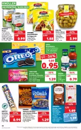 Gazetka promocyjna Kaufland - Gazetka - ważna od 18.05 do 18.05.2022 - strona 38 - produkty: angebot, beutel, bonbons, Brock, creme, Doppelkekse, eis, erasco, ferrero, Ferrero Rocher, fertiggericht, fleisch, früchte, Früchtetee, grill, grillsauce, grüne oliven, gulasch, Gulaschsuppe, karamell, keks, kekse, knorr, kräuter, linsen, milch, nestlé, olive, oliven, oreo, paprika, raffaello, rind, rindfleisch, sauce, schoko, schokolade, schokoladen, Schokolinsen, smarties, storck, suppe, tee, teekanne, Ti, vanille, vollmilch, ZTE, zucker, zwiebel, zwiebeln