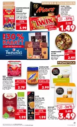 Gazetka promocyjna Kaufland - Gazetka - ważna od 09.11 do 09.11.2022 - strona 23 - produkty: angebot, angebote, aufstrich, Bad, beere, beutel, bio, brot, brotaufstrich, Cafissimo, dekoration, dolce gusto, ehrmann, elle, früchte, Früchtetee, heidelbeere, kaffee, kaffeekapseln, kakao, Kinder, kirsch, kirsche, kuchen, Lebkuchen, mac, malz, mars, Nescafé, ohne palmöl, ovomaltine, pflaume, pralinen, riegel, rwe, schoko, schokoriegel, sim, snack, snacks, snickers, süsswaren, tee, teller, Ti, twix, Yo, zucker
