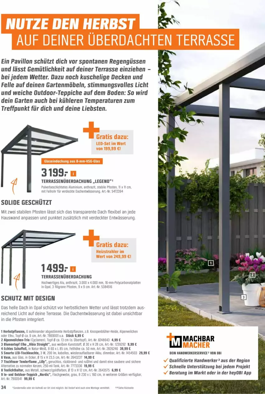 Aktueller Prospekt Obi - Prospekte - von 05.10 bis 23.10.2021 - strona 34